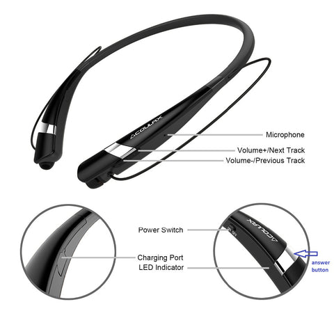 Microphone Sport Stereo Bluetooth Earphone