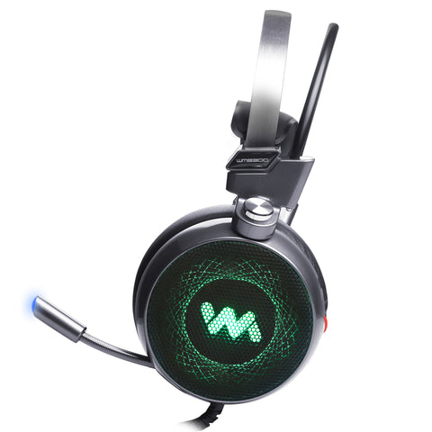 Headband Headphones with Microphone LED Light