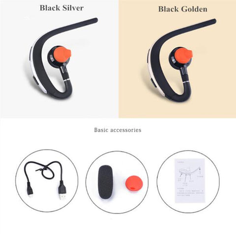 Handsfree Bluetooth Headsets With Mic Voice Control