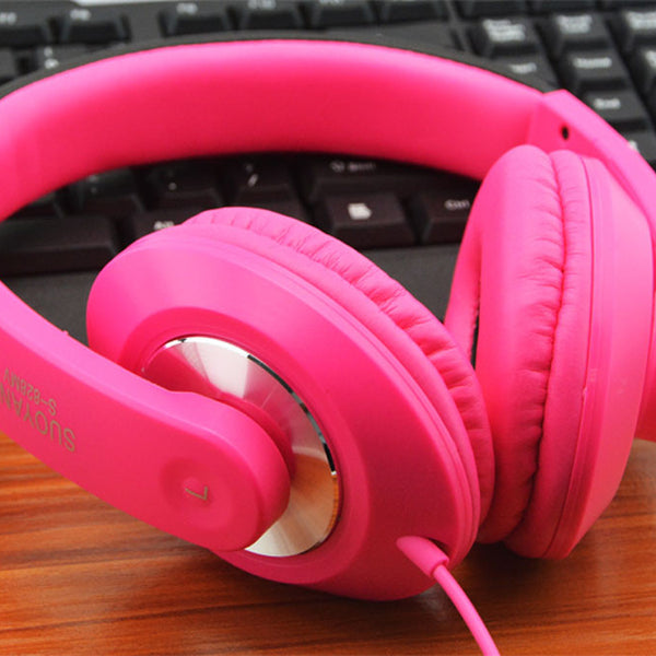 Hot Selling Pink Stereo Headphone