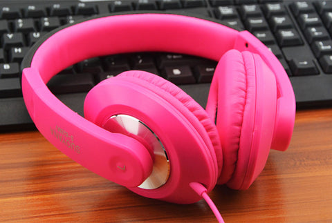 Hot Selling Pink Stereo Headphone