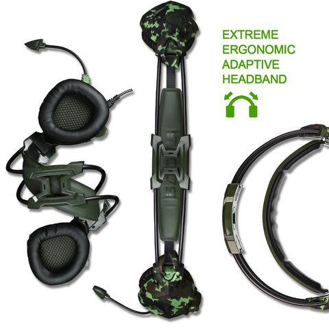 Camouflage Pattern PS4 Gaming Headset Stereo