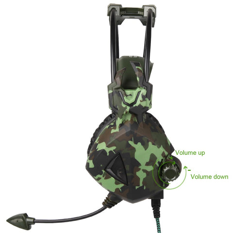 Camouflage Pattern PS4 Gaming Headset Stereo