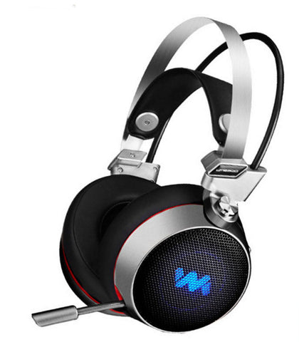 Headband Headphones with Microphone LED Light